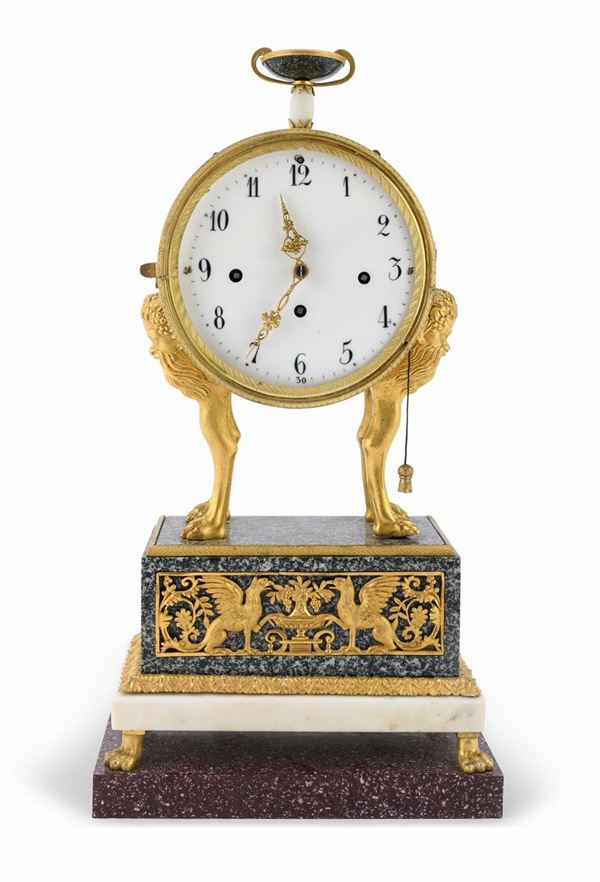 OROLOGIO DA TAVOLO, AMBITO DI LUIGI VALADIER