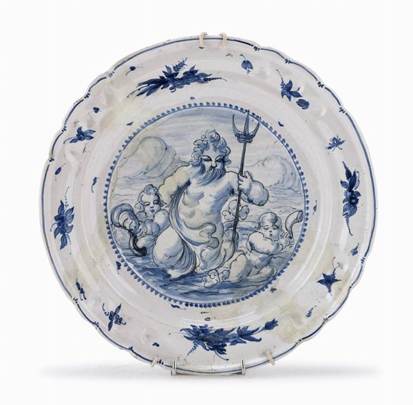 PIATTO IN MAIOLICA, SAVONA