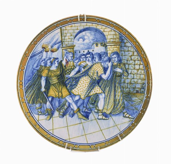 PIATTELLO IN CERAMICA, PROBABILMENTE FAENZA