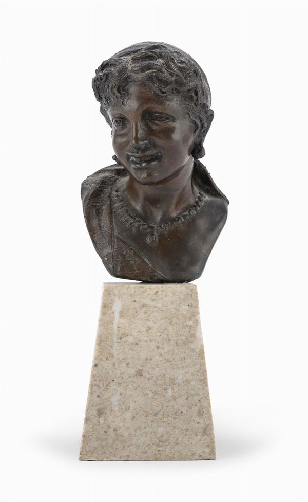 BRONZO BUSTO DI POPOLANA