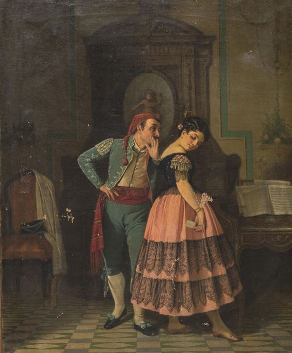DIPINTO NAPOLETANO LA SPAGNOLA