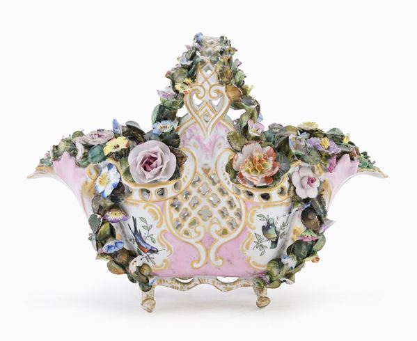 CESTINO IN PORCELLANA, MEISSEN MARCOLINI