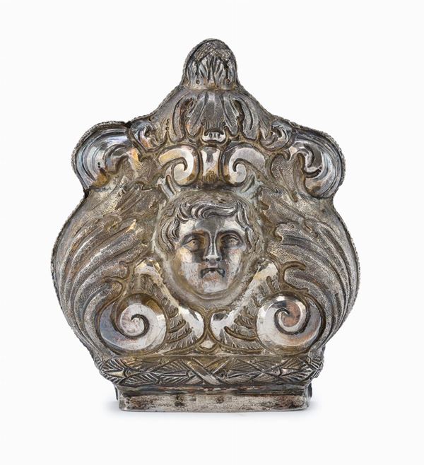 VASCHETTA PENSILE IN ARGENTO, NAPOLI 1839/1872