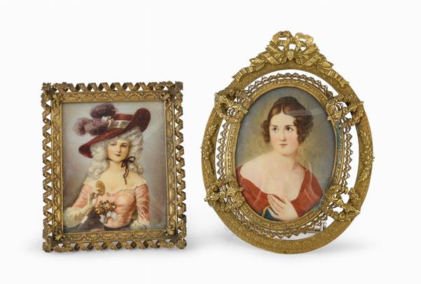 DUE MINIATURE GENTILDONNE