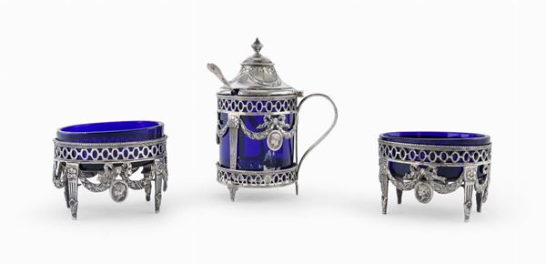 SET DA TAVOLA IN ARGENTO, GERMANIA XVIII SECOLO