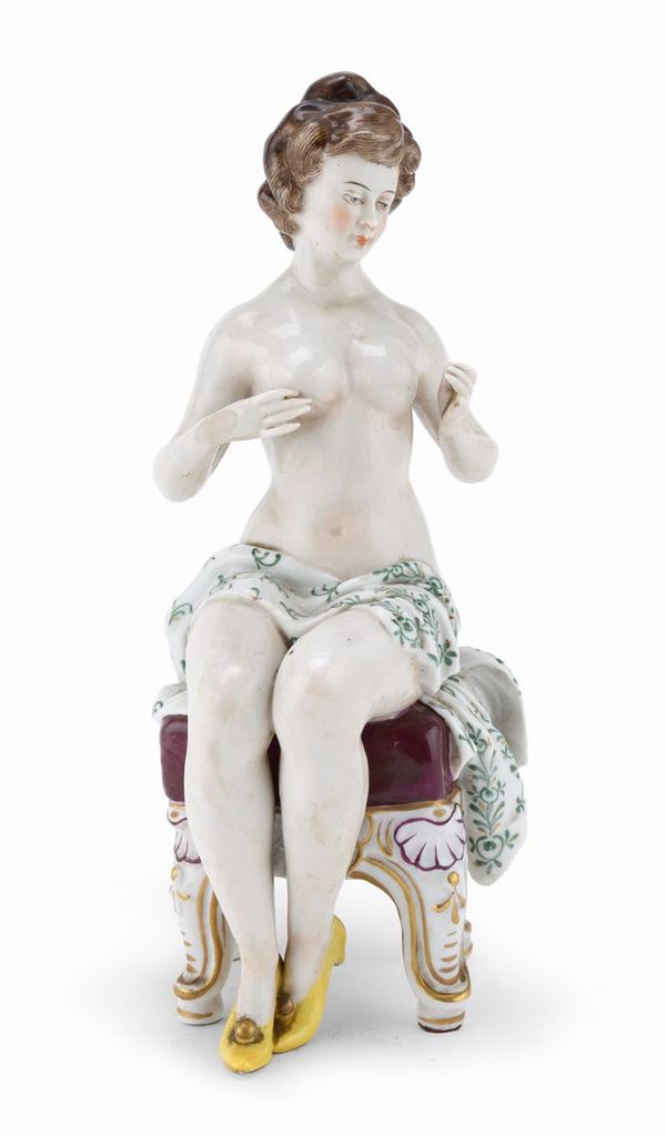 GRUPPO IN CERAMICA NUDO DI DONNA, GINORI
