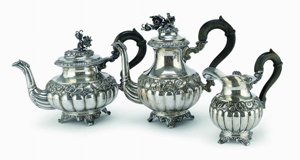 SERVIZIO DA T&#200; E CAFF&#200; IN ARGENTO, VENEZIA 1830/1840