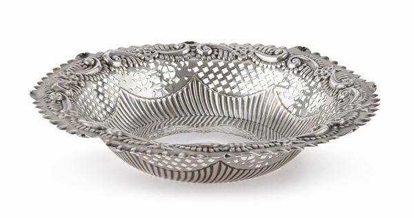 CESTINO IN ARGENTO, PUNZONE CHESTER 1898