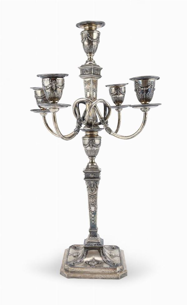 CANDELABRO IN ARGENTO, GERMANIA