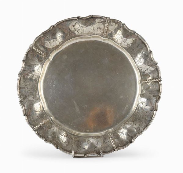 PIATTO IN ARGENTO, ITALIA 1930/1940