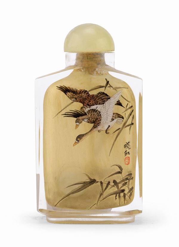 SNUFF-BOTTLE IN VETRO, CINA