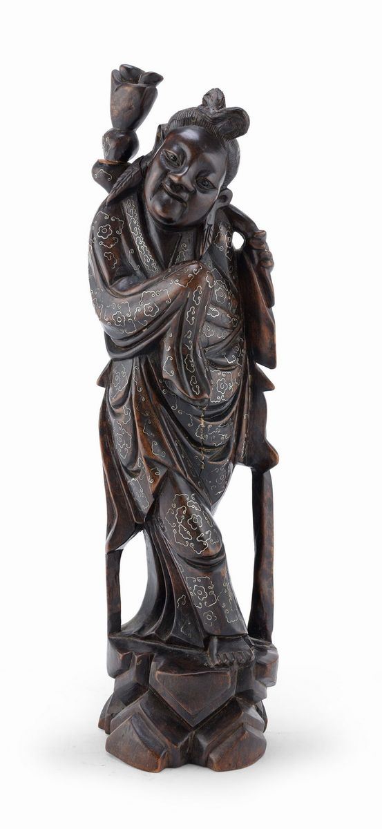 DIVINIT&#193; TAOISTA IN LEGNO, CINA