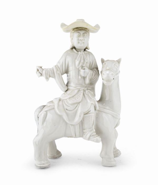 SCULTURA IN PORCELLANA BIANCA, CINA XIX SECOLO
