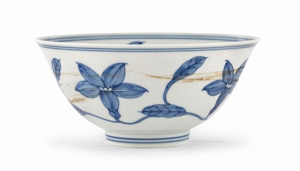 CIOTOLA IN PORCELLANA BIANCO E BLU, CINA STILE MING
