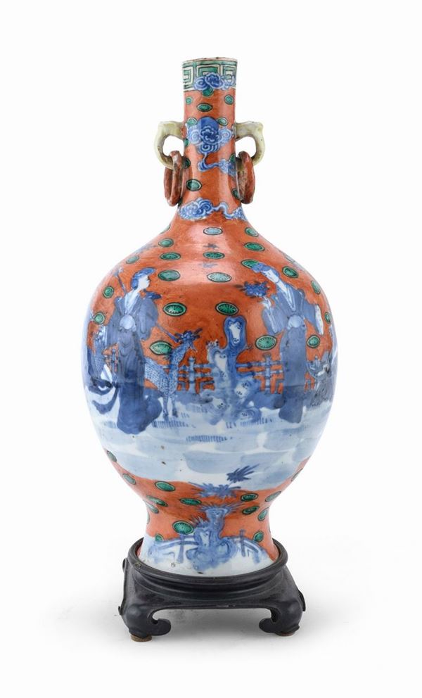 VASO IN PORCELLANA, CINA XIX SECOLO