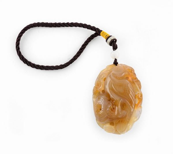 PENDENTE IN GIADA, CINA XX SECOLO
