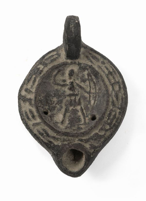 LUCERNA DI STILE ARCHEOLOGICO, FINE XIX SECOLO