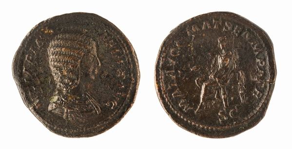 MONETA ROMANA SESTERZIO JULIA DOMNA