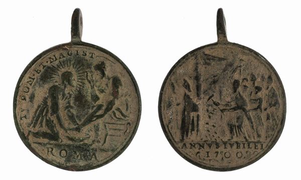 MEDAGLIA VOTIVA IN BRONZO, XVIII SECOLO