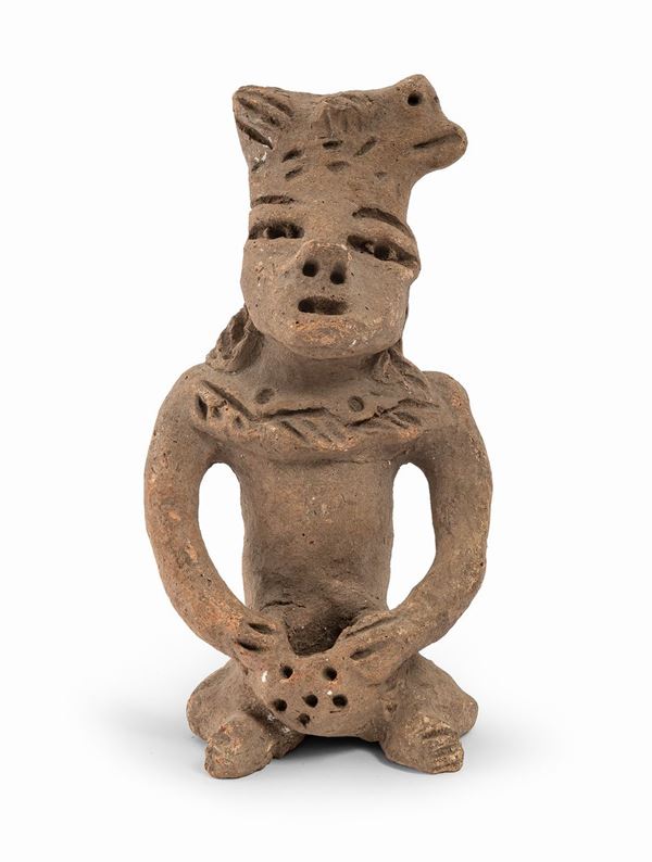 IDOLO IN TERRACOTTA, AFRICA XX SECOLO