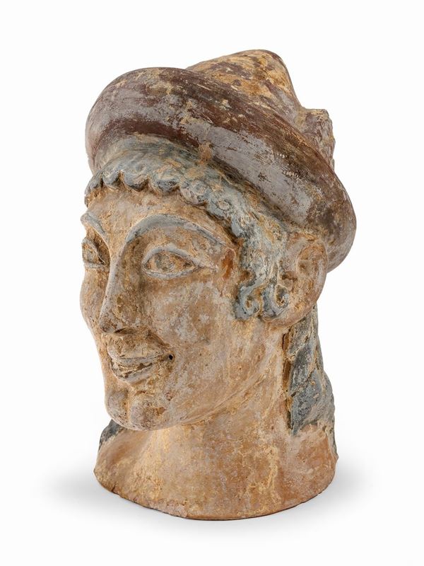 TESTA IN TERRACOTTA DI APOLLO, XX SECOLO