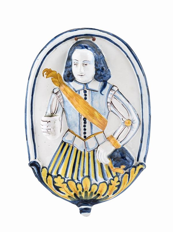 CANDELIERE IN MAIOLICA, FRANCIA NEVERS