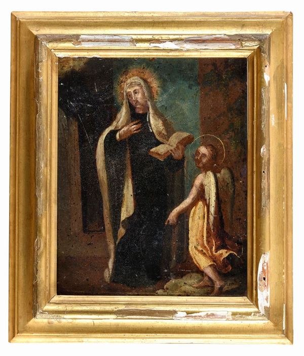 RAME SANTA FRANCESCA ROMANA DEL SEICENTO