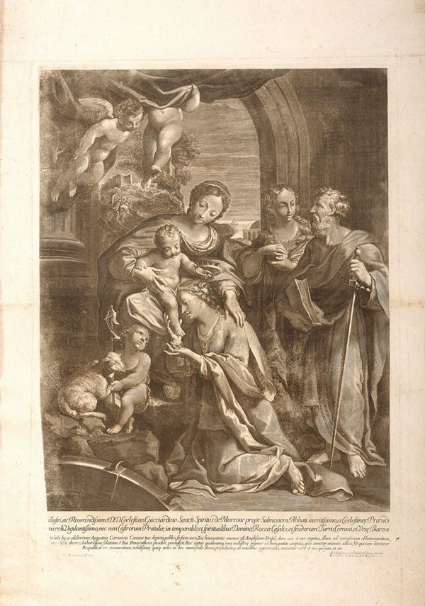 INCISIONE NATIVIT&#193; DA ANNIBALE CARRACCI