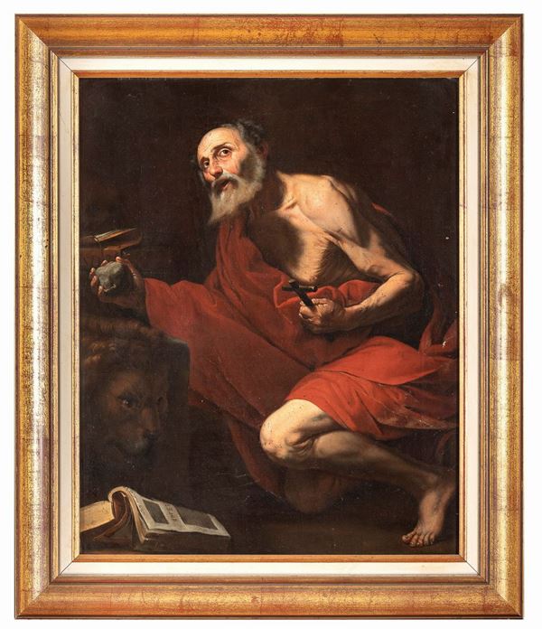 DIPINTO SAN GIROLAMO DELLA MANIERA DI JUSEPE DE RIBERA