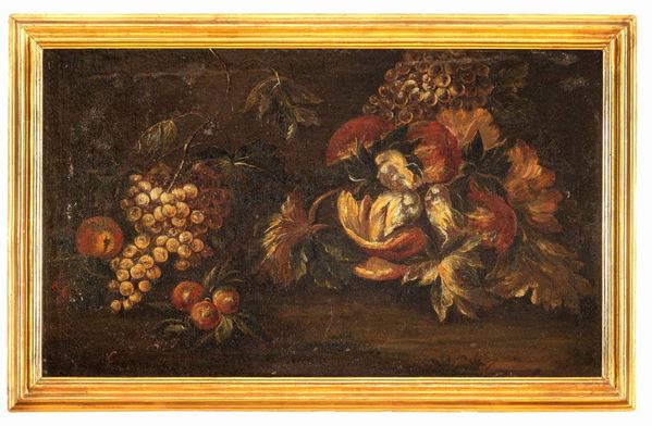 DIPINTO NATURA MORTA DI PITTORE NAPOLETANO DEL SEICENTO