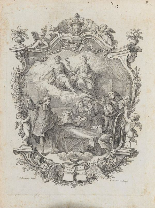 INCISIONE ALLEGORIA DELLA SCIENZA MEDICA