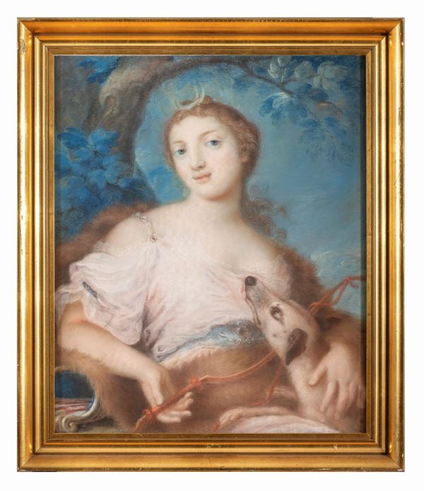 PASTELLO DIANA DI PITTORE VENEZIANO DEL XVIII SECLO