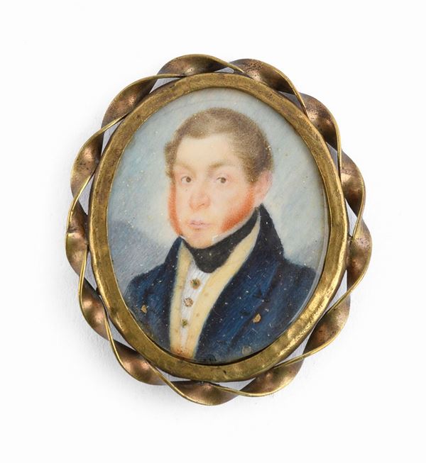 MINIATURA RITRATTO DI GENTILUOMO
