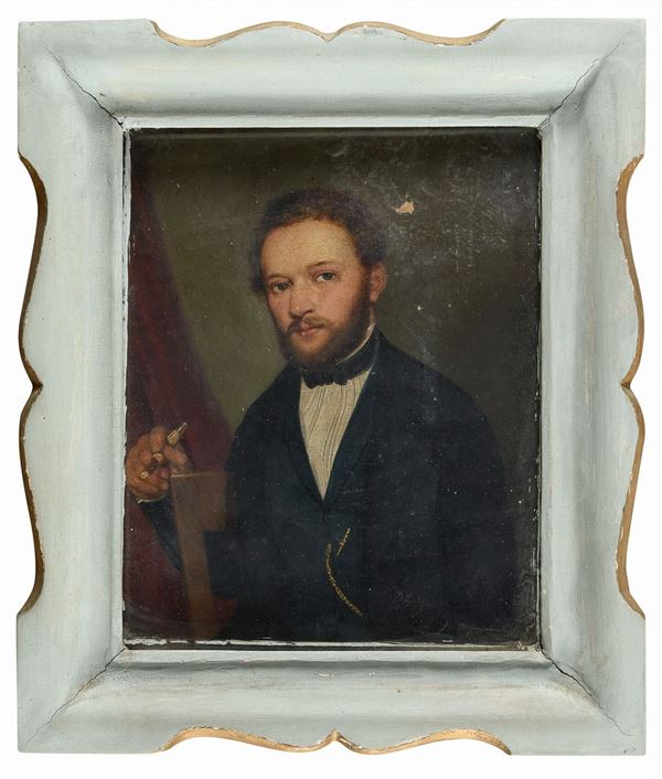 COPPIA DI DIPINTI GENTILUOMO E GENTILDONNA