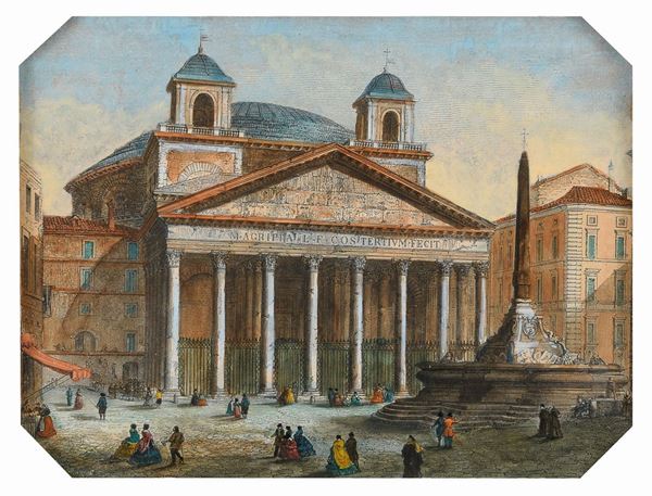 INCISIONA COLORI PIAZZA DEL PANTHEON