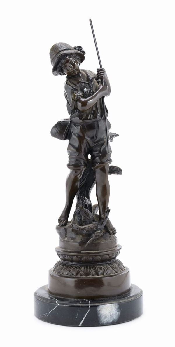 BRONZO CONTADINELLO DA A. MOREAU