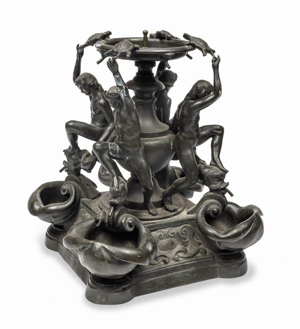 BRONZO LA FONTANA DELLE TARTARUGHE A ROMA