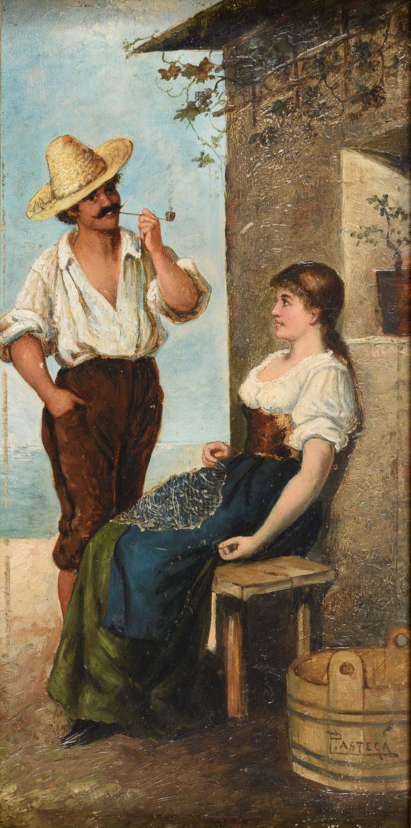 DIPINTO POPOLANI F.TO P. ASTEGA