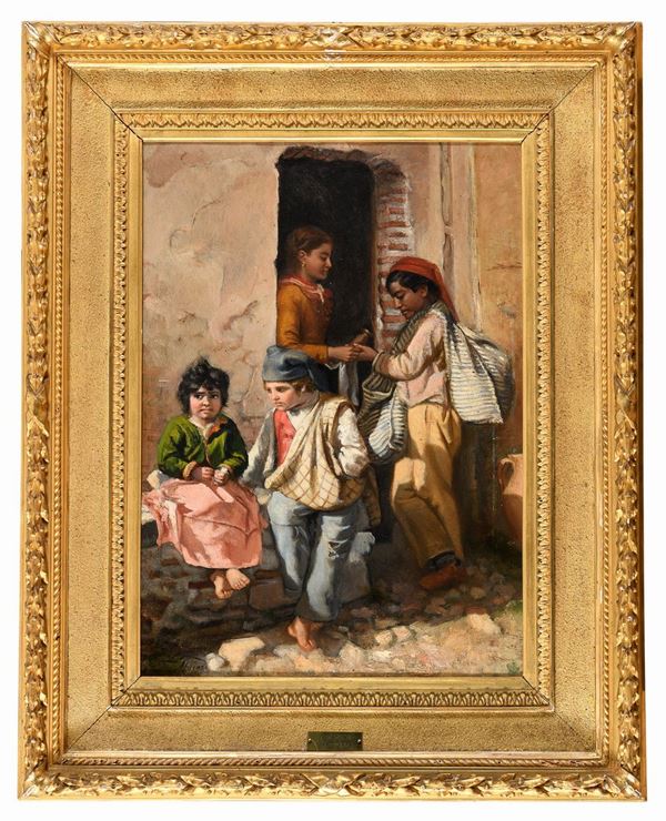 DIPINTO SCUGNIZZI DI GIUSEPPE CAPONE