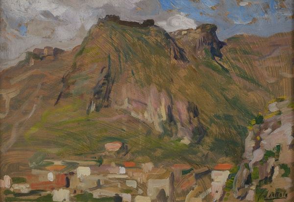 PAESAGGIO CON ACROPOLI DI FERRUCCIO SCATTOLA