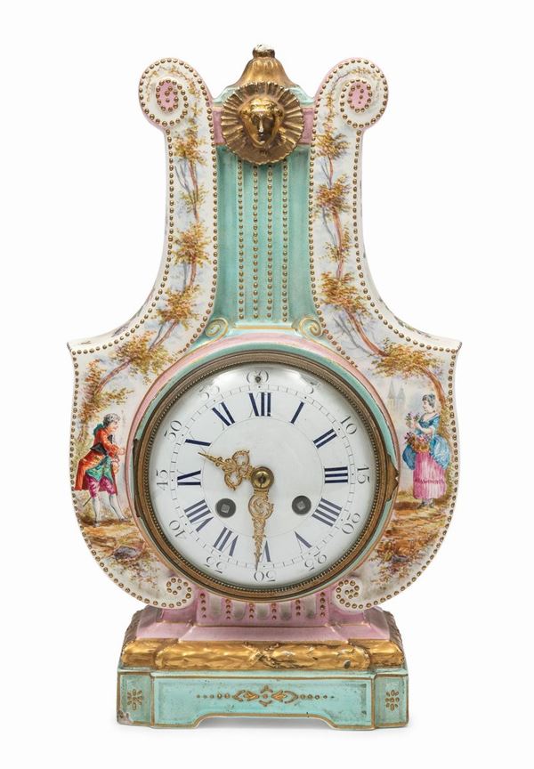 OROLOGIO DA TAVOLO IN PORCELLANA
