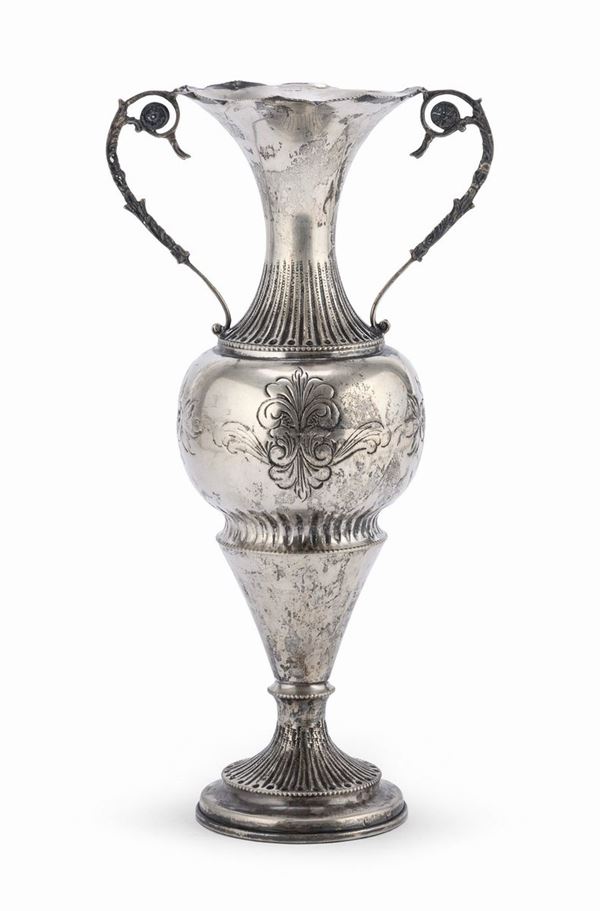 VASO IN ARGENTO, ITALIA 1920 ca.