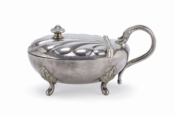 FORMAGGERA IN SILVERPLATED, BROGGI 1950 ca.