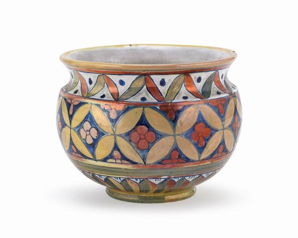 VASO IN CERAMICA A LUSTRO, GUBBIO