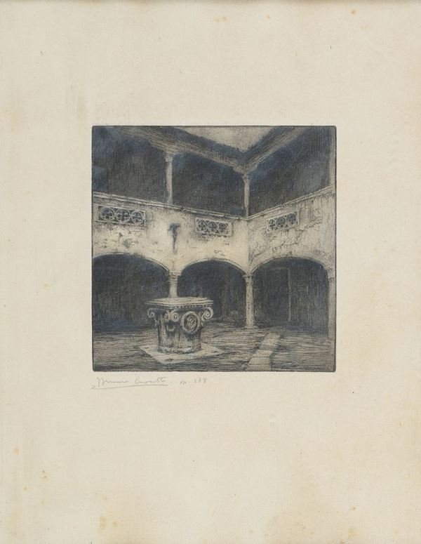 ACQUAFORTE CORTILE DI BRUNO CROATTO