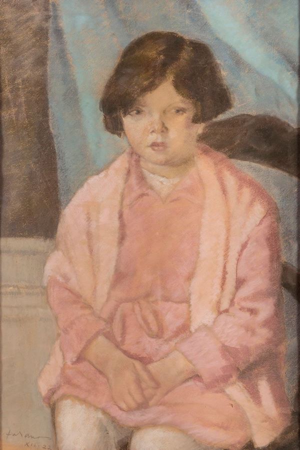 PASTELLO RITRATTO DI BAMBINA