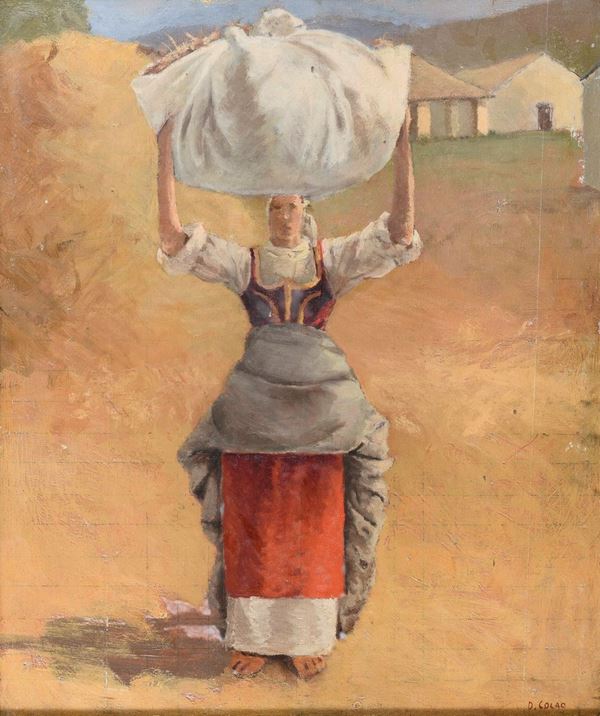 DIPINTO CONTADINA DI DOMENICO COLAO