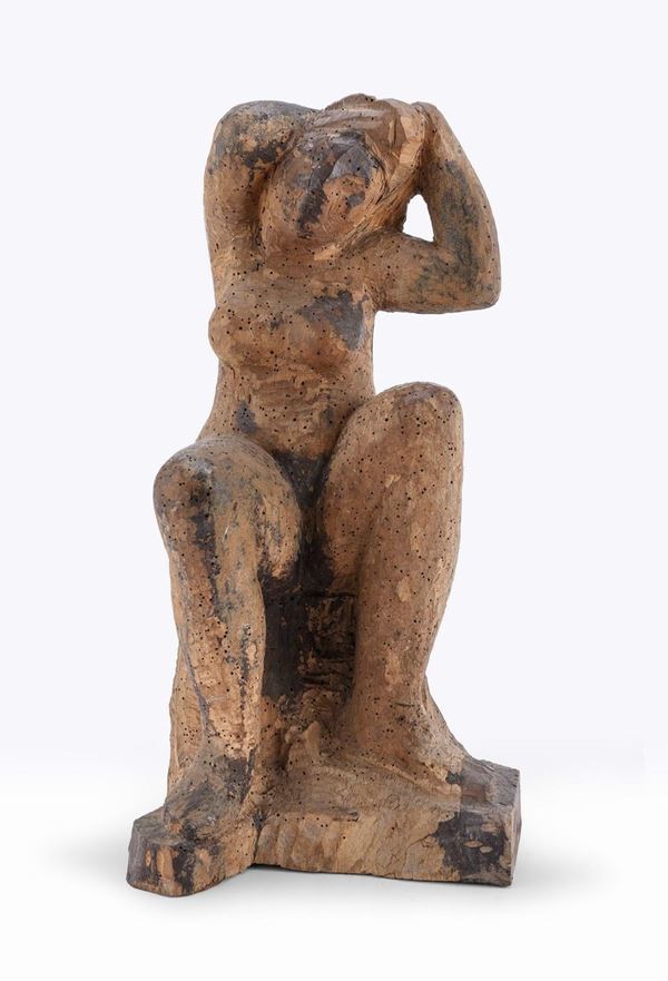 SCULTURA IN LEGNO DONNA DI GIUSEPPE MAZZULLO