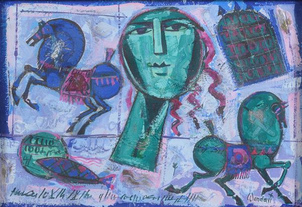 DIPINTO DI MOHAMED WANDAVI, 1990