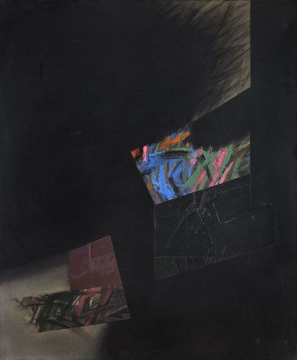DIPINTO ASTRATTO DI PIERLUIGI FUMELLI